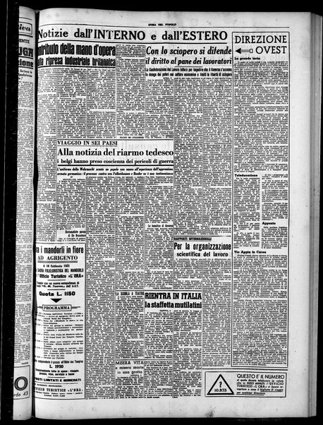 L'ora del popolo : quotidiano indipendente