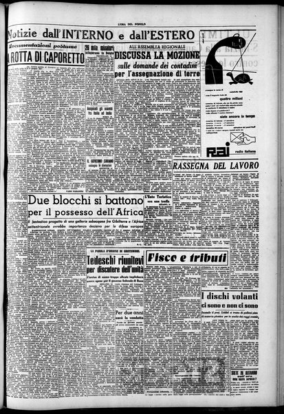 L'ora del popolo : quotidiano indipendente