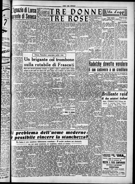 L'ora del popolo : quotidiano indipendente