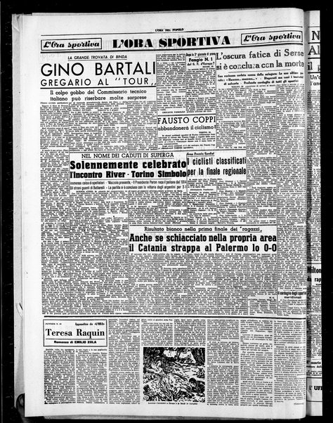 L'ora del popolo : quotidiano indipendente