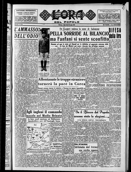 L'ora del popolo : quotidiano indipendente