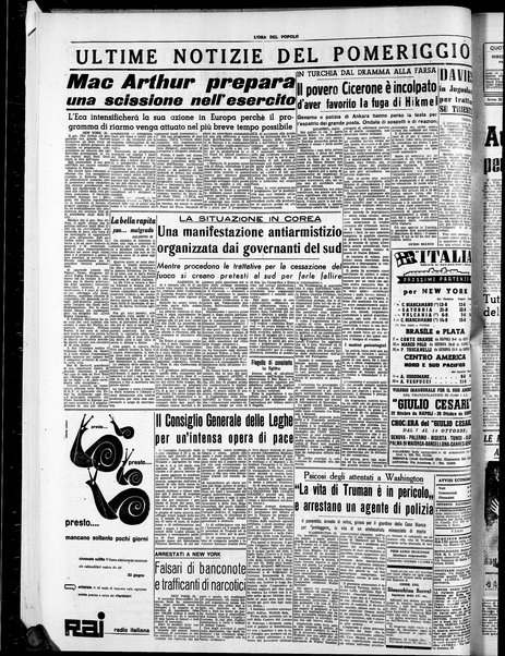 L'ora del popolo : quotidiano indipendente