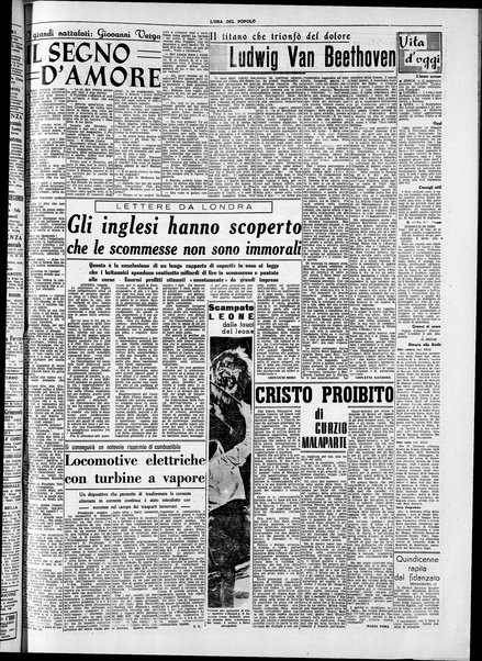 L'ora del popolo : quotidiano indipendente