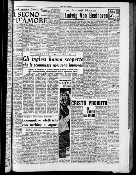 L'ora del popolo : quotidiano indipendente