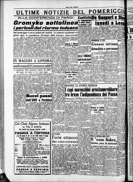 L'ora del popolo : quotidiano indipendente