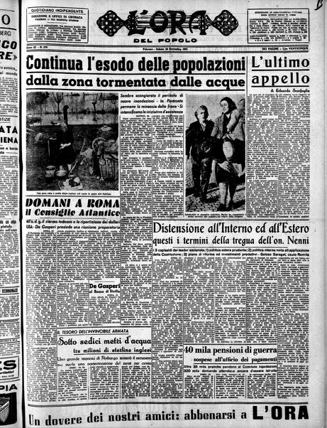 L'ora del popolo : quotidiano indipendente