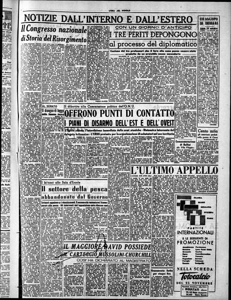 L'ora del popolo : quotidiano indipendente