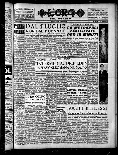 L'ora del popolo : quotidiano indipendente