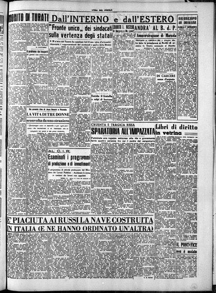 L'ora del popolo : quotidiano indipendente