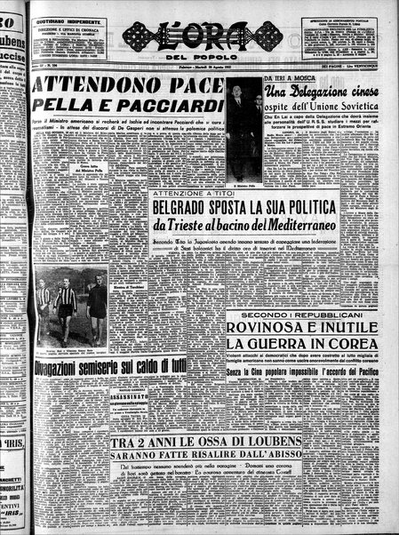 L'ora del popolo : quotidiano indipendente