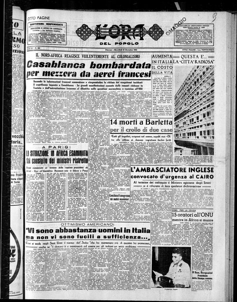 L'ora del popolo : quotidiano indipendente