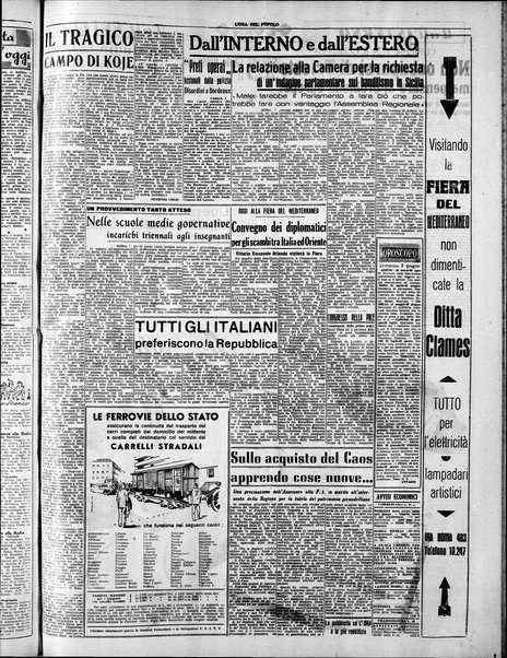 L'ora del popolo : quotidiano indipendente