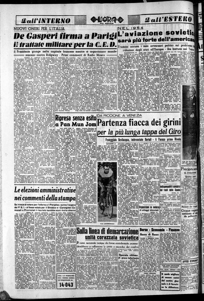 L'ora del popolo : quotidiano indipendente