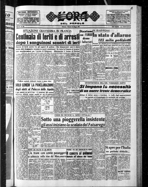 L'ora del popolo : quotidiano indipendente