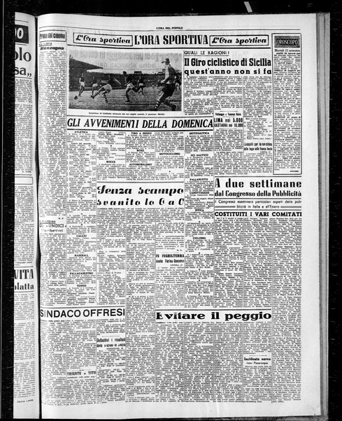 L'ora del popolo : quotidiano indipendente