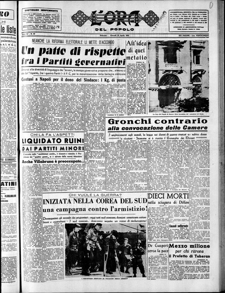 L'ora del popolo : quotidiano indipendente