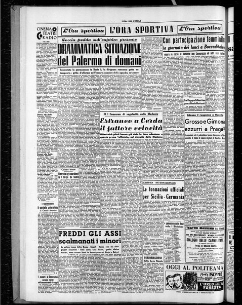 L'ora del popolo : quotidiano indipendente