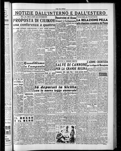 L'ora del popolo : quotidiano indipendente