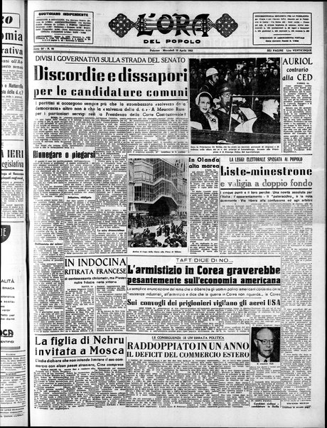 L'ora del popolo : quotidiano indipendente