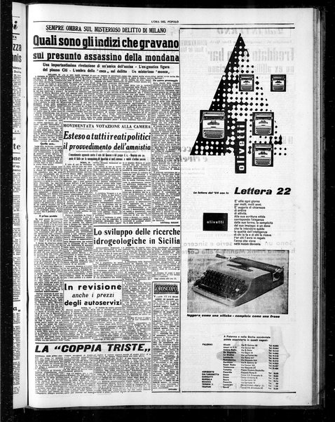 L'ora del popolo : quotidiano indipendente