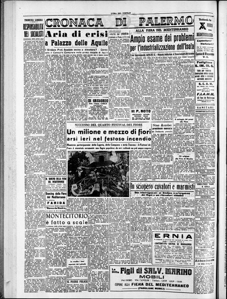 L'ora del popolo : quotidiano indipendente