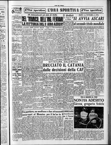 L'ora del popolo : quotidiano indipendente