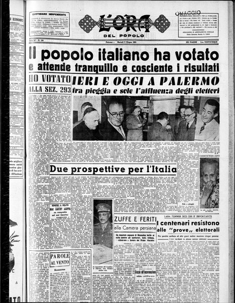 L'ora del popolo : quotidiano indipendente