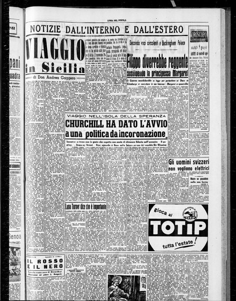 L'ora del popolo : quotidiano indipendente