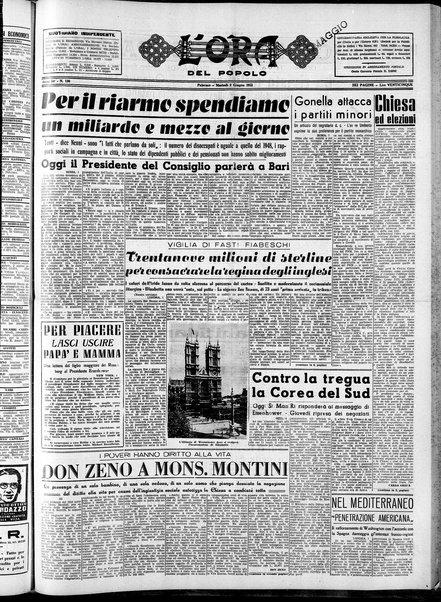 L'ora del popolo : quotidiano indipendente