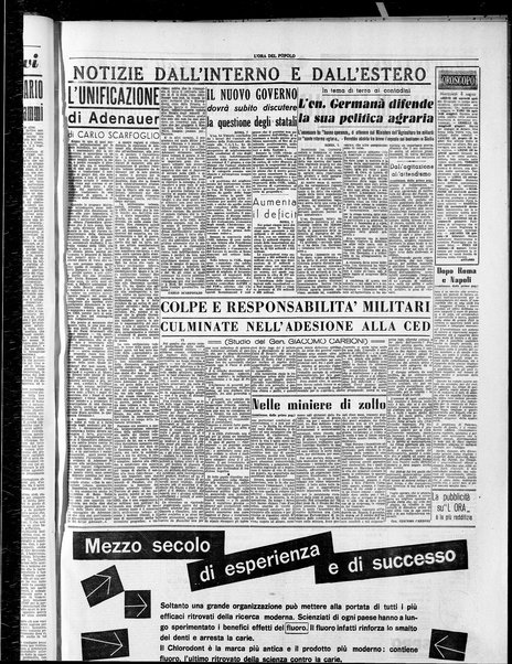 L'ora del popolo : quotidiano indipendente