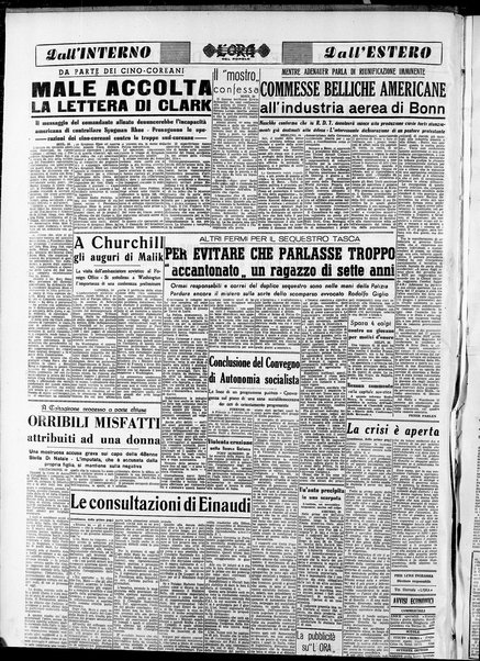 L'ora del popolo : quotidiano indipendente