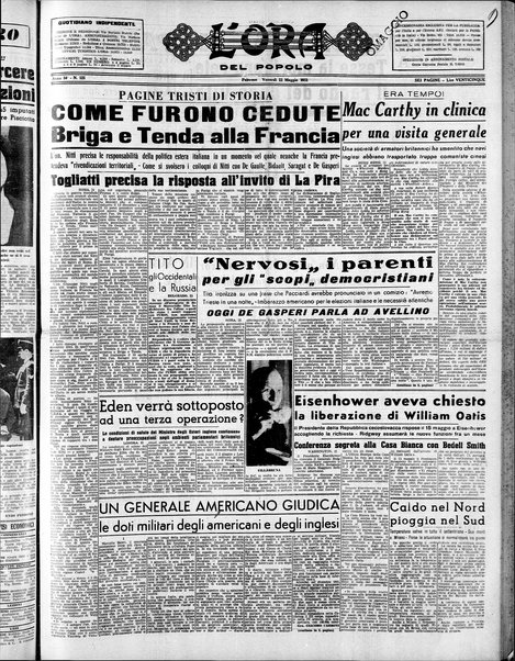 L'ora del popolo : quotidiano indipendente