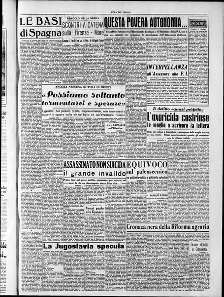 L'ora del popolo : quotidiano indipendente