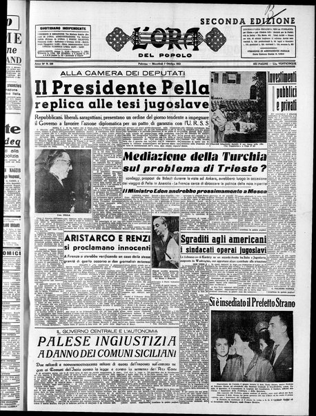 L'ora del popolo : quotidiano indipendente