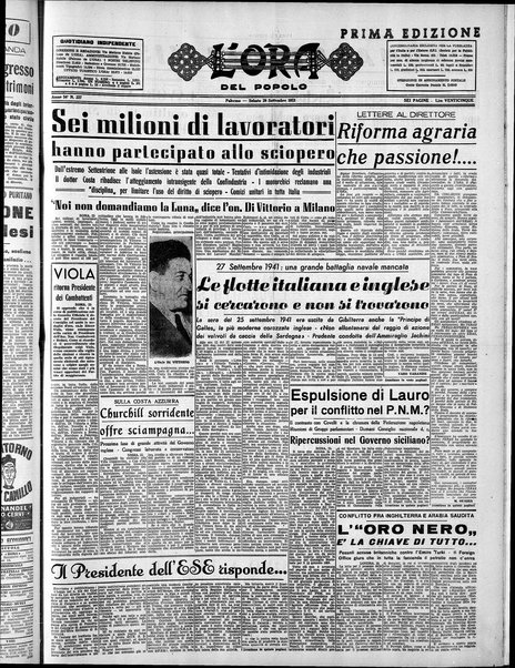 L'ora del popolo : quotidiano indipendente