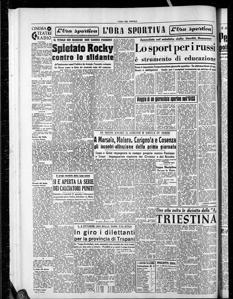 L'ora del popolo : quotidiano indipendente