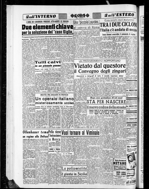 L'ora del popolo : quotidiano indipendente