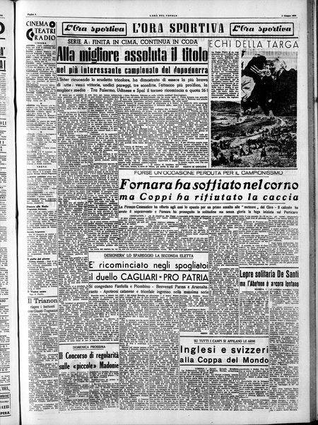 L'ora del popolo : quotidiano indipendente