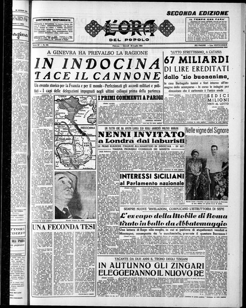 L'ora del popolo : quotidiano indipendente