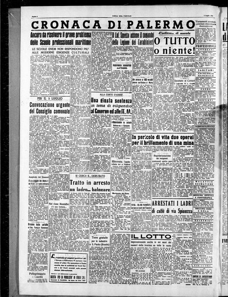 L'ora del popolo : quotidiano indipendente