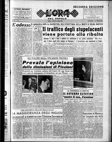 L'ora del popolo : quotidiano indipendente