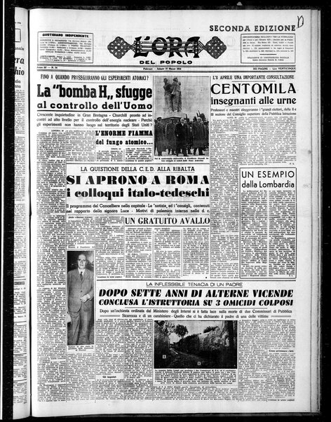 L'ora del popolo : quotidiano indipendente