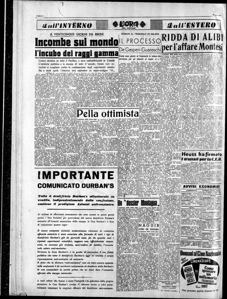 L'ora del popolo : quotidiano indipendente