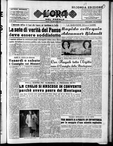 L'ora del popolo : quotidiano indipendente