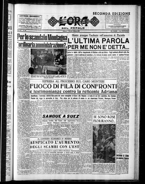 L'ora del popolo : quotidiano indipendente