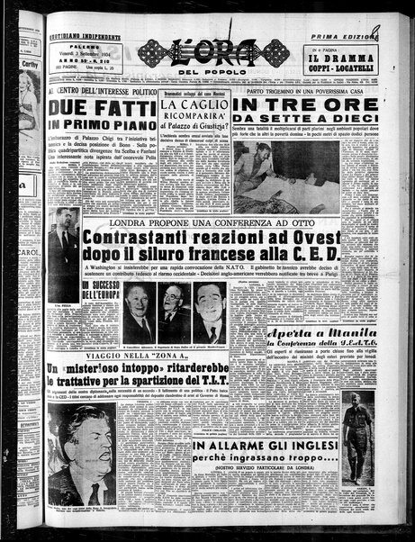 L'ora del popolo : quotidiano indipendente