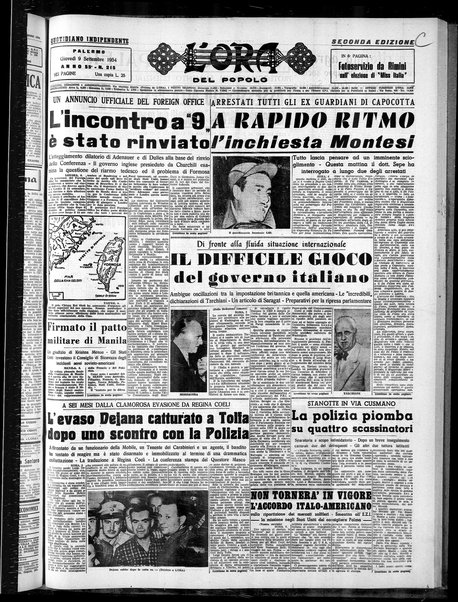 L'ora del popolo : quotidiano indipendente