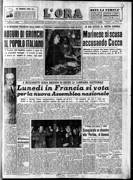 L'ora del popolo : quotidiano indipendente