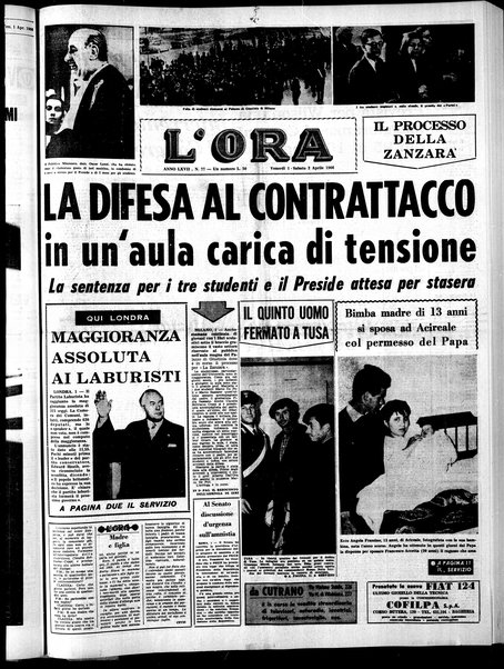 L'ora : quotidiano indipendente d'informazioni