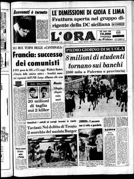 L'ora : quotidiano indipendente d'informazioni